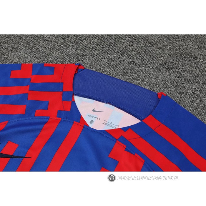 Chandal del Barcelona Manga Corta 22-23 Rojo y Azul - Pantalon Corto